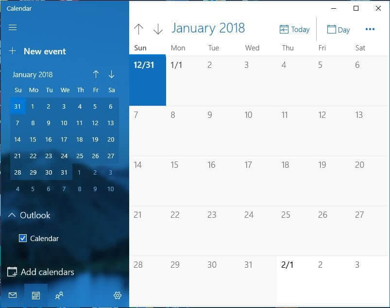 Add new calendar