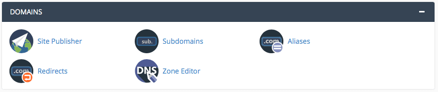 cPanel domains