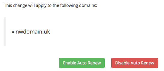 disable automatic renewal