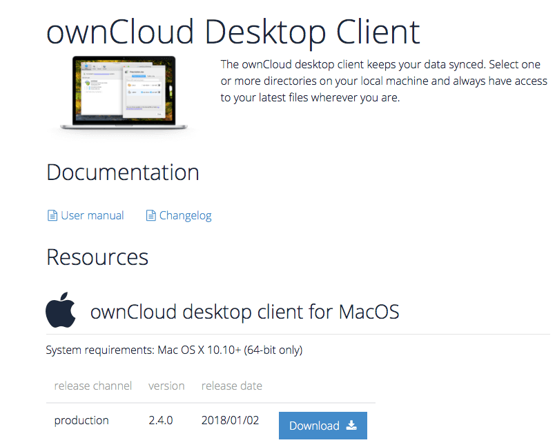 own cloud download