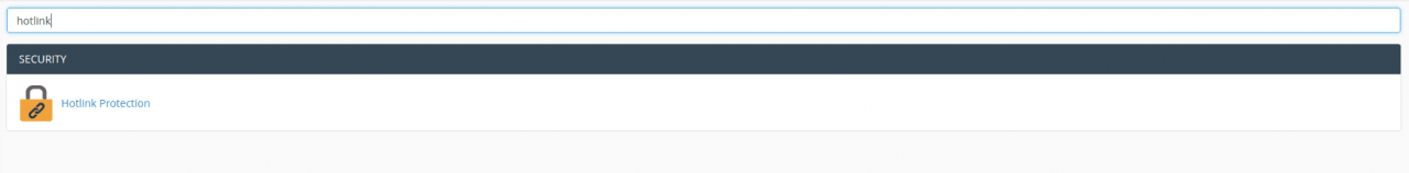 cPanel Search Hotlink